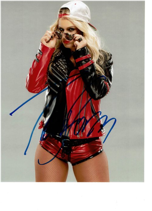 Toni Storm Autographed Colorful 8x10 Wrestling Portrait