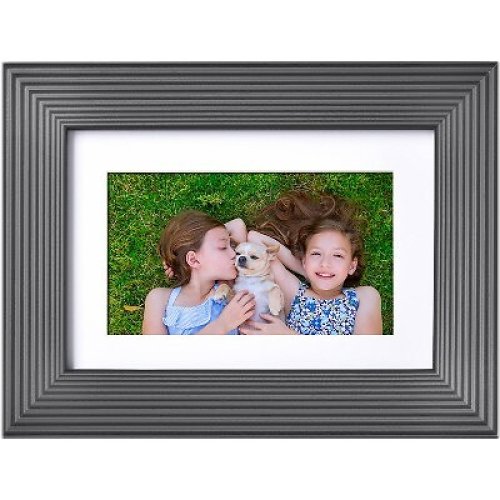 Matte Gray Wood Frame Display