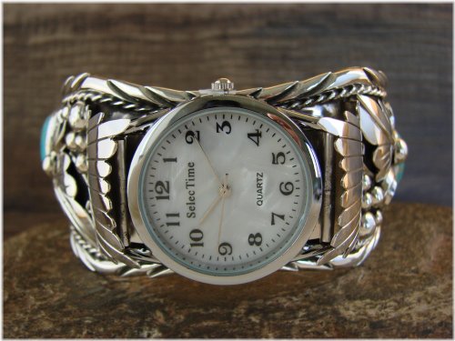 Turquoise Watch Cuff by Thomas Yazzie