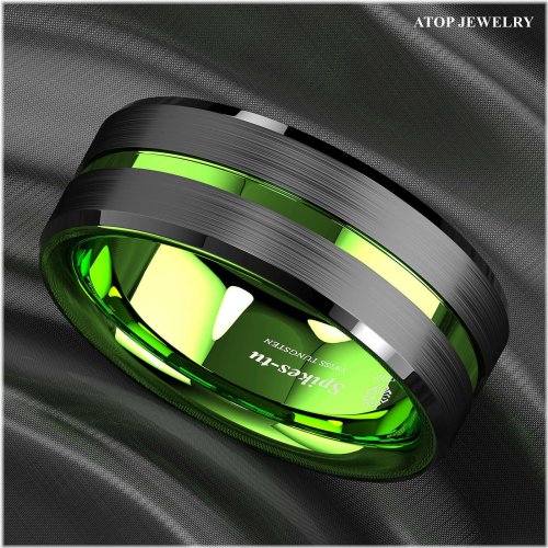 Midnight Grove Tungsten Carbide Ring