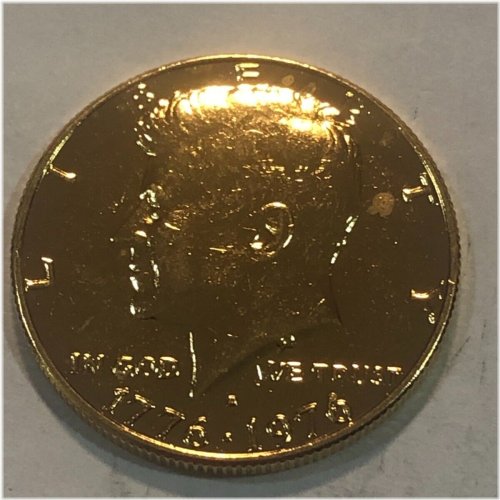 Bicentennial Gold-Plated Kennedy Half Dollar