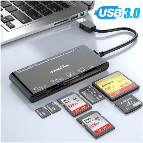 Multi-Format High-Speed Memory Card Adapter with USB 3.0 Connectivity