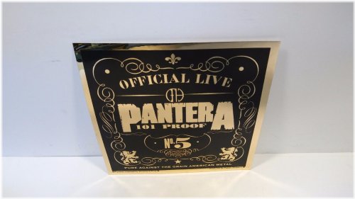 Golden Proof Pantera Vinyl Sticker with Dimebag and Vinnie Metal Art