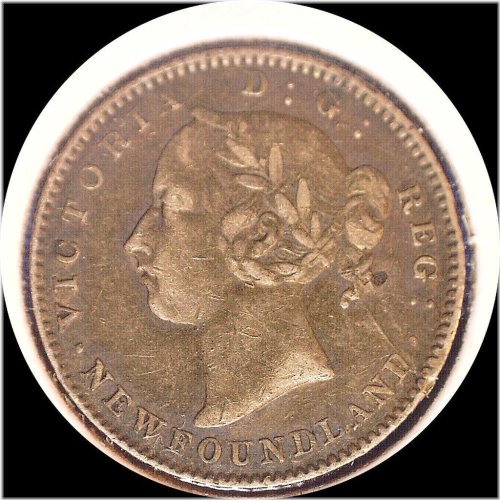 Newfoundland 1896 10 Cents Silver Coin