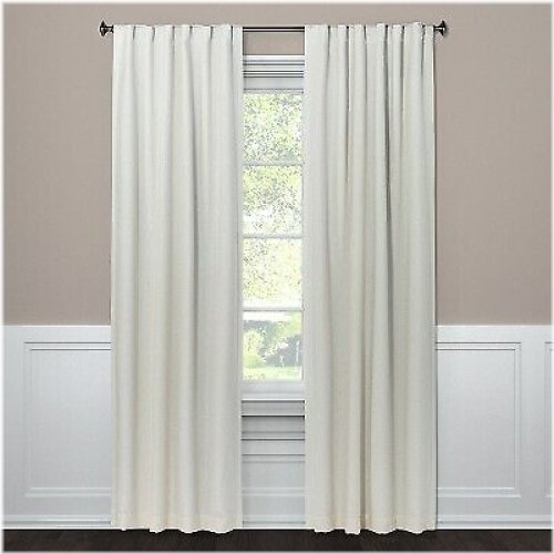 Sour Cream Blackout Window Curtain Panel