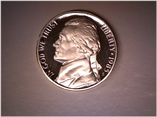 1985 S Proof Jefferson Nickel Set