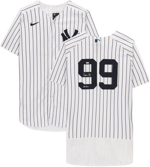 Aaron Judge Yankees Autographed Authentic Jersey with Inscription