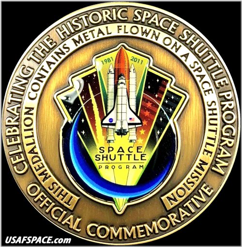 Shuttle Metal Commemorative Coin-Medallion