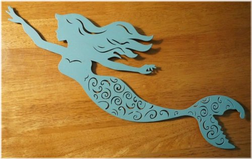 Oceanic Mermaid Metal Art