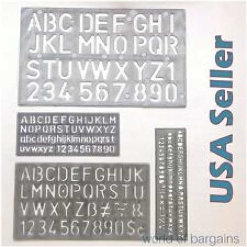 AlphaNumeric Stencil Set