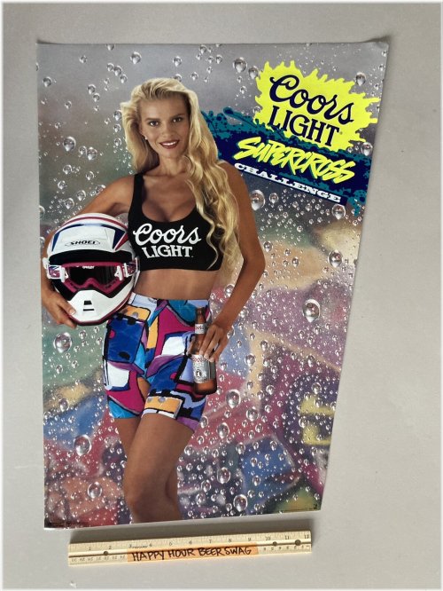 Vintage Coors Light Beer Model Poster