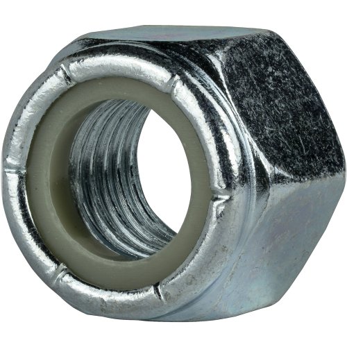 Zinc-Plated Hexagonal Lock Nuts with Nylon Insert (Grade 2 Steel)