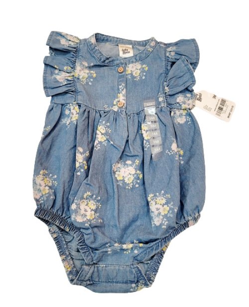 Blossom Denim Romper