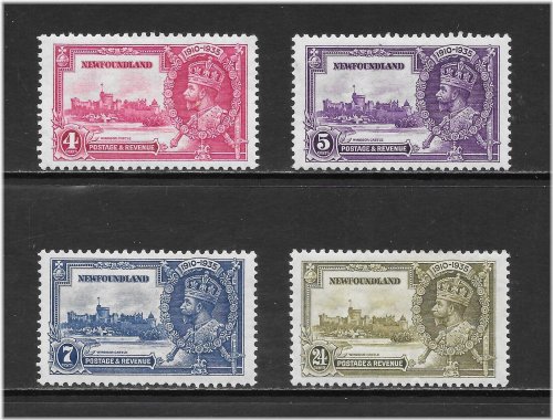 Silver Jubilee George V Newfoundland Stamps Collection