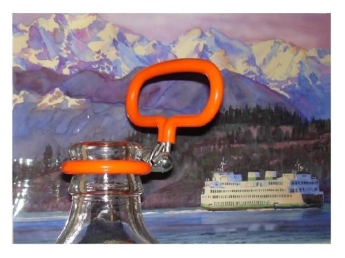 Bright Orange Glass Fermenter Handle