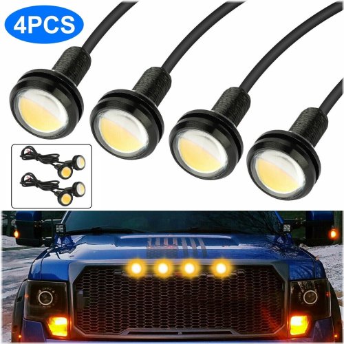 Amber Glow Kit for Ford Truck and SUV - 4 LED Grille Lights Set