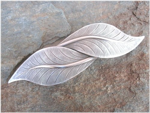 Silver Leaf Barrette