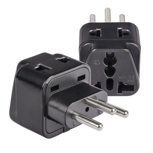 Swiss Dual-Use Travel Plug - Black