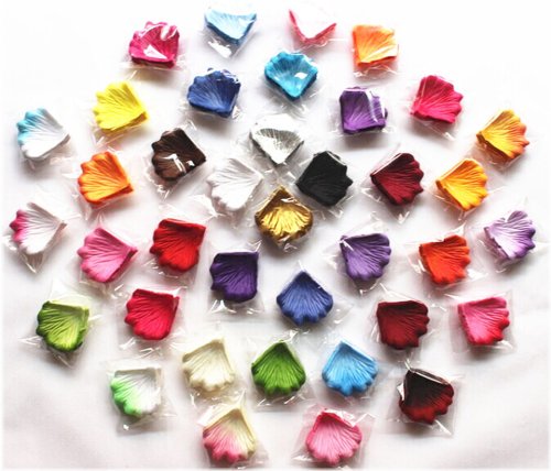 Silk Rose Petals Assortment for Wedding and Party Decorations