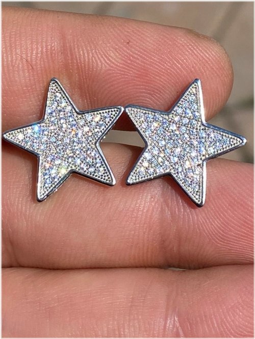Sterling Star Earrings