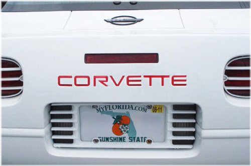 Corvette Rear Bumper Letter Kit