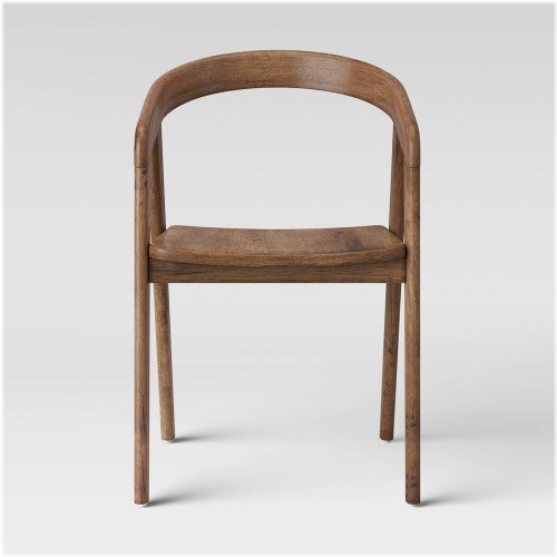 Lana Curved Back Dining Chair Brown