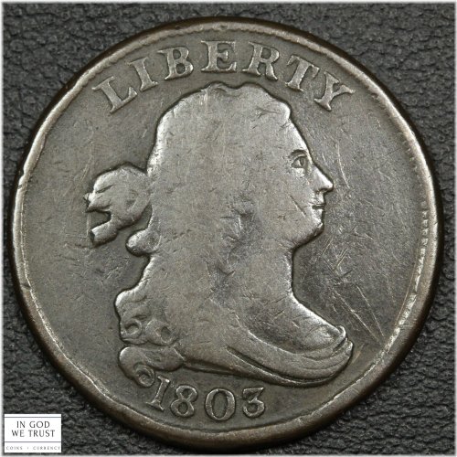 Copper Draped Bust Half Cent (1803)