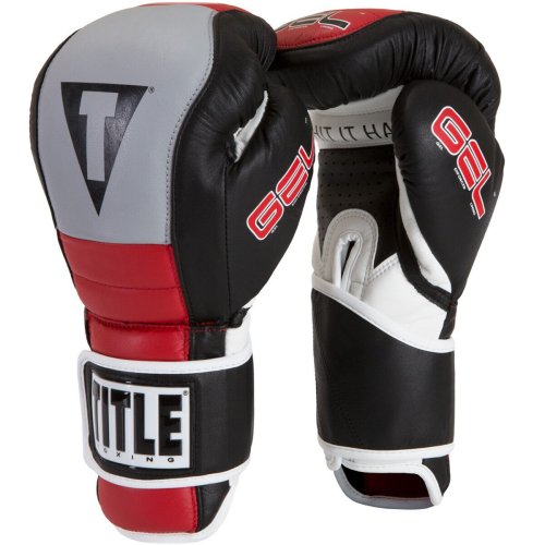 Custom Fit Gel Boxing Gloves - Black/Gray/Red