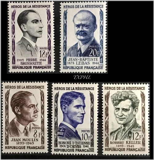 Underground Resistance Heroes 1957 Stamp Set