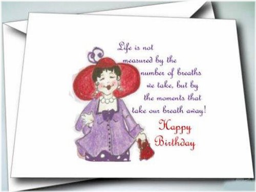 Red Hat Lady Birthday Note Cards