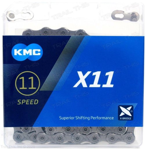 X11 11-Speed 118L Stretch-Proof Gray Bicycle Chain