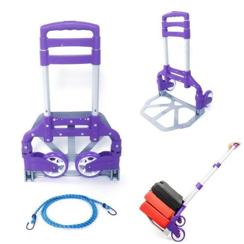 Purple Foldable Travel Cart