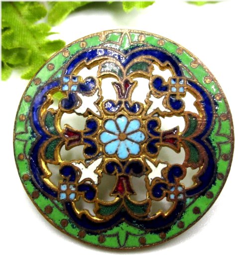 Enamel Openwork Button