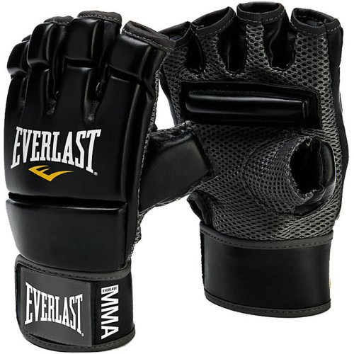 Black Evercool Gloves for MMA and Kickboxing by Everlast