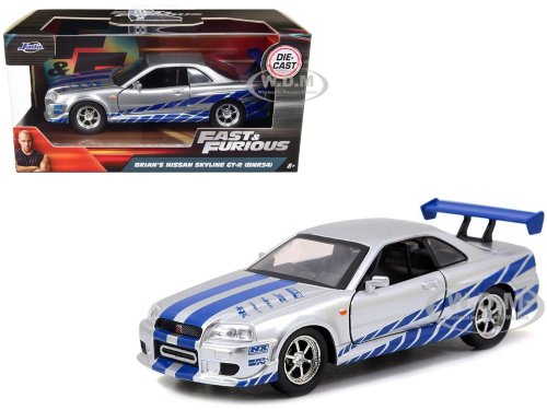 Silver Skyline R34 Diecast Vehicle
