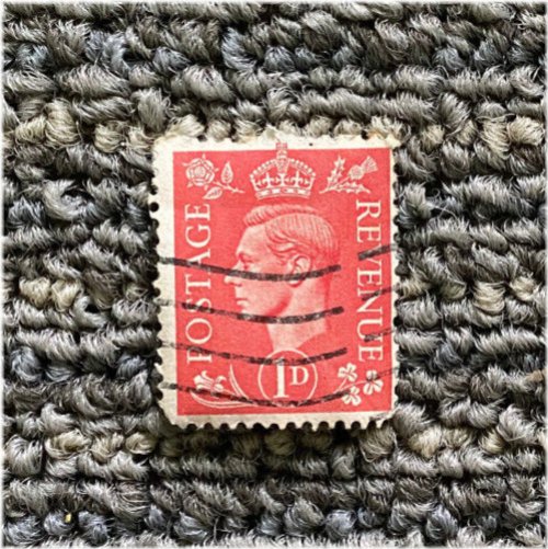 British Red Revenue Stamp - King George VI