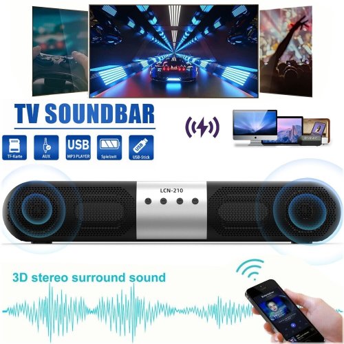 Immersive Audio System with Wireless Subwoofer and Remote Control