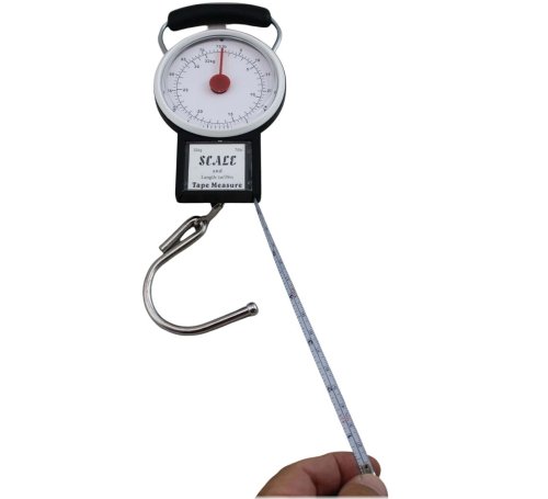 TravelMate Scale with Tape Measure and Dial Display