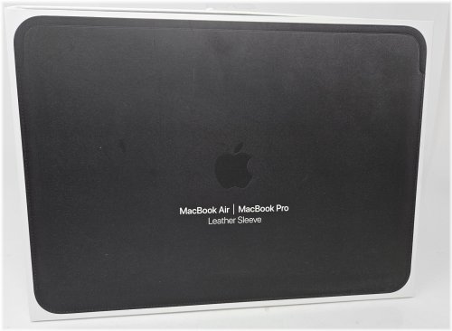 Classic Black Leather Sleeve for 13-Inch MacBook