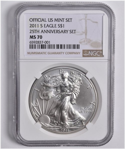 Silver Eagle 25th Anniversary Mint Set