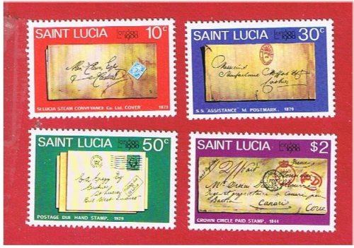 St. Lucia Colonial Stamp Collection