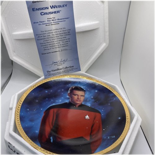The Next Generation Wesley Crusher Collectible Plate