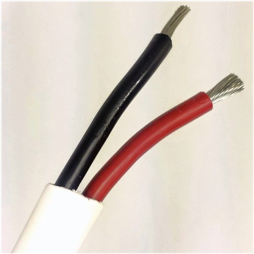 Marine-Grade Tinned Copper Flat Wire - Black/Red