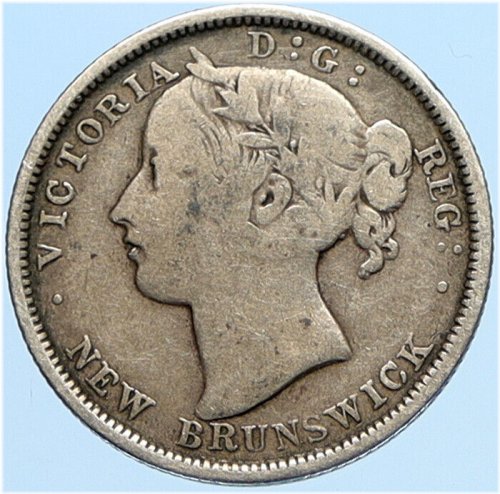 New Brunswick Victoria 20 Cents Coin