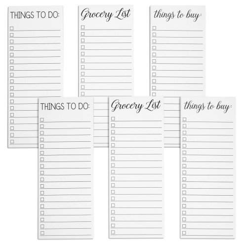 Magnetic Daily Planner Set with 6-Pack To-Do Lists