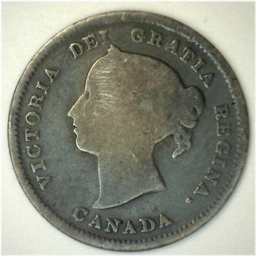 Victorian Silver Five Cents