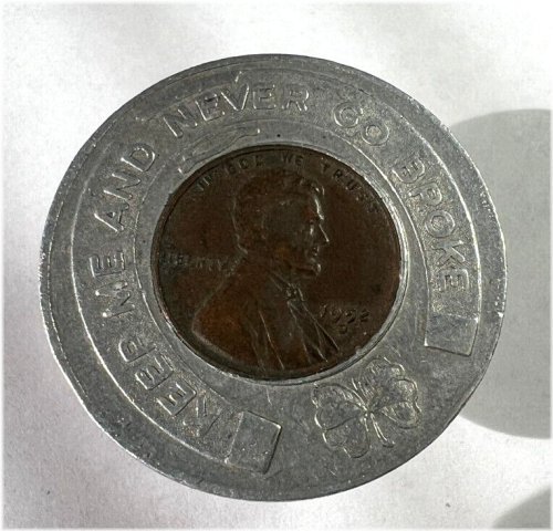 Good Luck 1952 D Wheat Penny Encasement