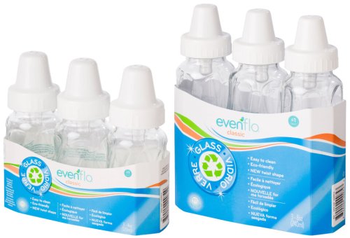 Glass Twist Baby Bottles by Evenflo