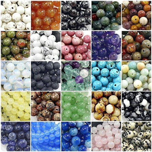 Radiant Rounds Gemstone Bead Set