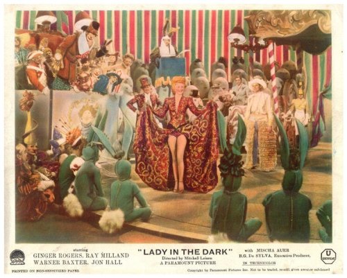 Leggy Showgirl: Lady In The Dark 1944 Lobby Card
